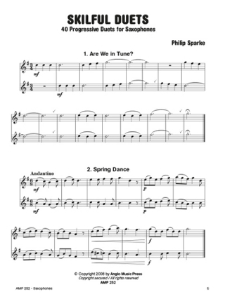 Skilful Duets - 40 Progressive Duets - Philip Sparke - Partition